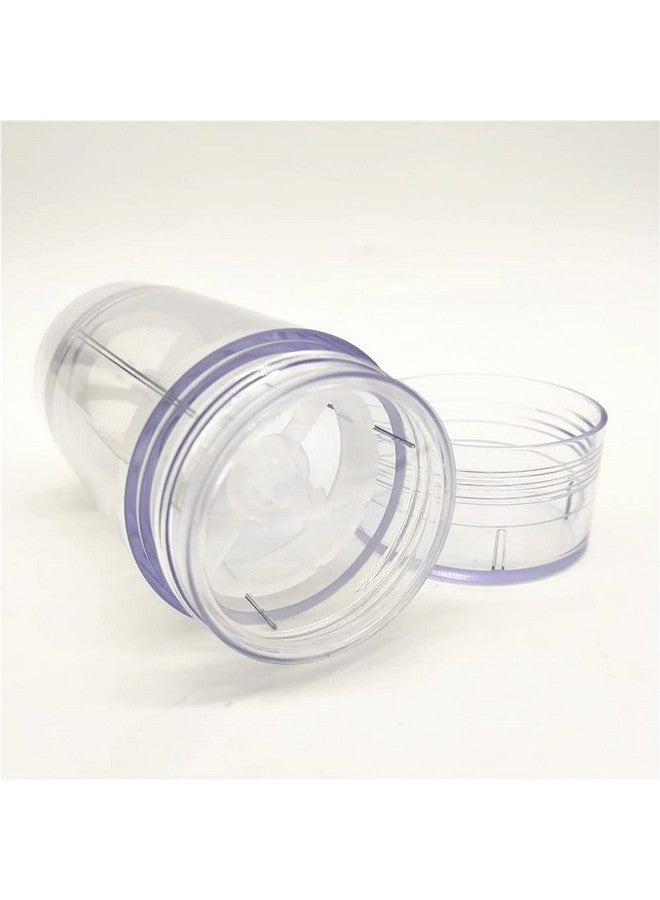 USRommaner 4 Pack 2.5 Oz /75Ml Plastic Deodorant Containers,Empty Clear Cylinder (Bottom Refilling & Twist Up) Big Refillable Deodorant Tube Bottles Stick Container For Lip Balm,Foundation  - Image 5