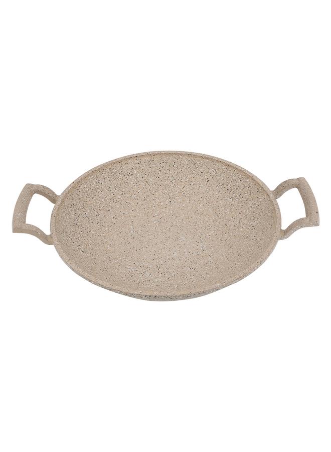 السيف  مقلاة جرانيت 30 سم بمقابض جانبية لون بني فاتح - Image 1