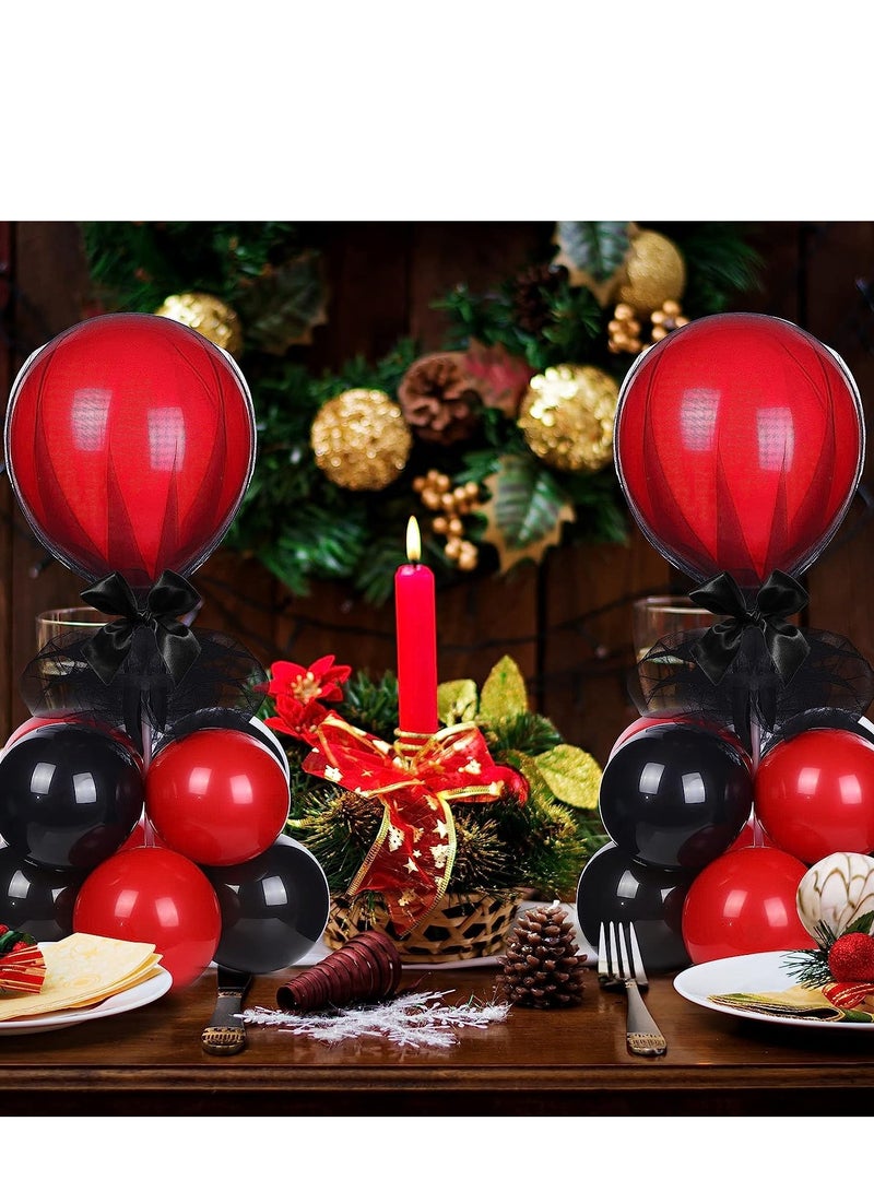 SYOSI Table Centerpieces Balloons Stand Kit Balloon Holder with Tulle and Latex Reusable Centerpiece Base for Birthday Wedding Party Decorations 4 Set - Image 4