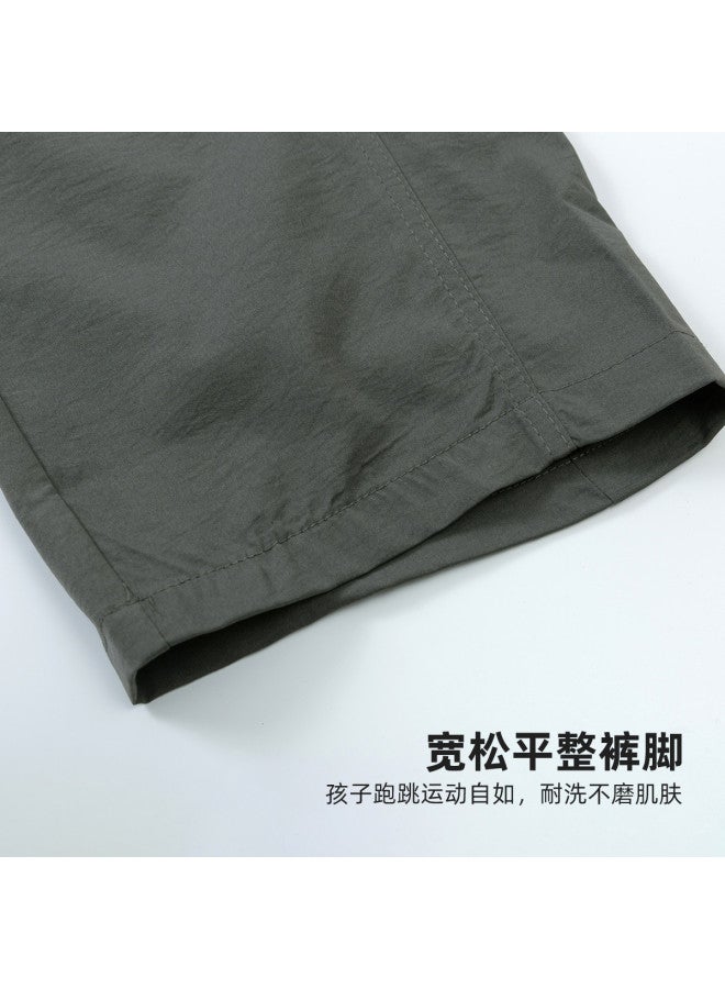Bumblebee Boys' Pants Summer New Arrival, Kids' Cargo Pants For Big Boys, Loose Wide-leg Summer Mosquito-proof Trousers Trendy - Image 5