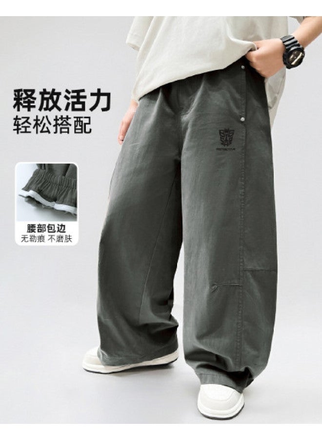 Bumblebee Boys' Pants Summer New Arrival, Kids' Cargo Pants For Big Boys, Loose Wide-leg Summer Mosquito-proof Trousers Trendy - Image 1