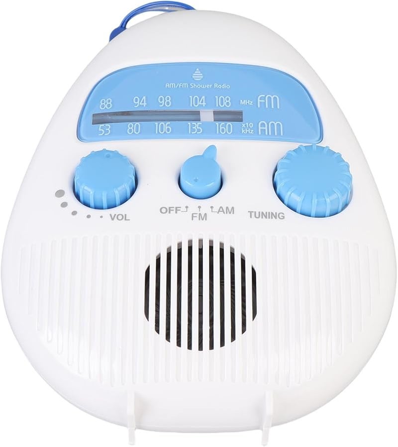 Matybobe Splashproof Shower Radio AM FM Portable Speaker Hanging Bathroom Bluetooth - Image 4