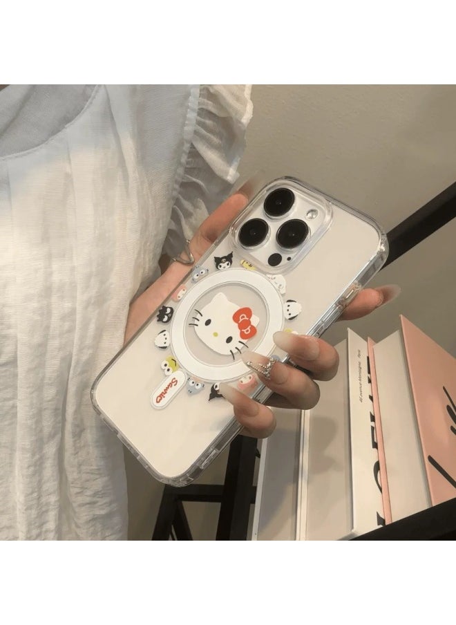 Generic - Sanrio Camera Touch Button MagSafe Magnetic For Iphone16PROMAX For Iphone 16 Phone Case-Color:[camera Button] Magnetic Shell-animal Snowman House Cxdk-Applicable Models:For Iphone 16 - Image 1