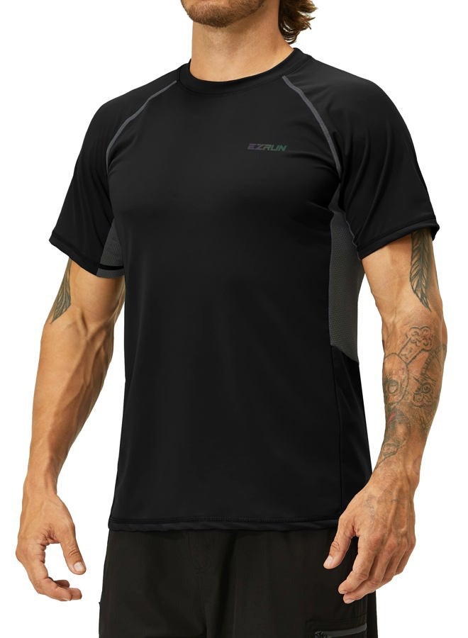 EZRUN Men's Rash Guard Swim Shirts Summer UPF 50+ UV Sun Protection Quick Dry Beach Fishing Water Shirts T Shirts for Men - Image 1