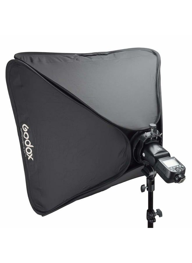 Godox صندوق ضوء قابل للطي من جودوكس 32x32 بوصة / 80x80 سم مع حامل فلاش من نوع S2 من جودوكس بتركيب باوينز لتصوير الفلاش - Image 5