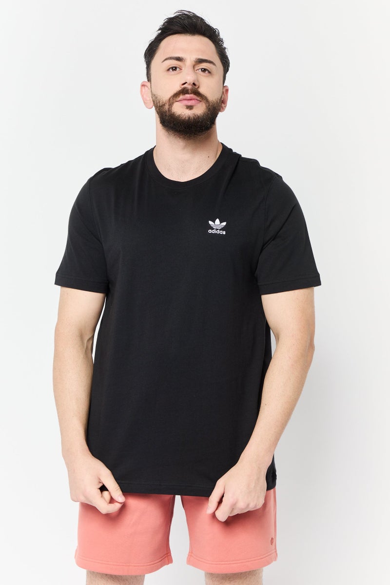 adidas Originals Men Sportswear Fit Short Sleeves Outdoor T-Shirt, Black - Image 1