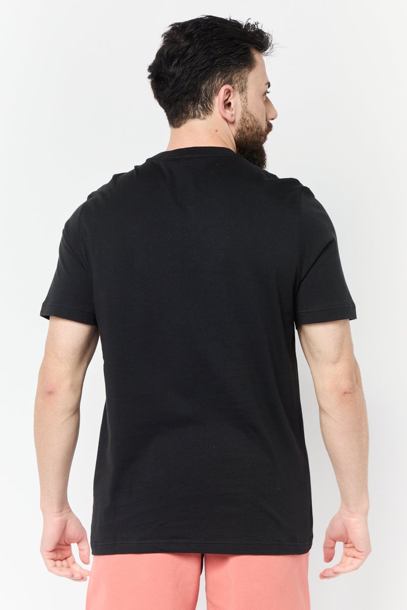 adidas Originals Men Sportswear Fit Short Sleeves Outdoor T-Shirt, Black - Image 4