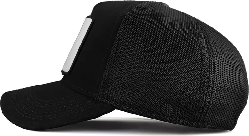 Black Börk Blackbörk V1 Trucker Horse - Black Hat (Cap) with 4 Code Logo