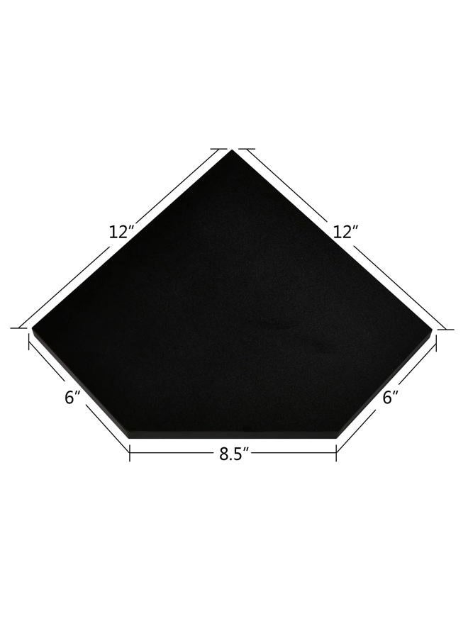 WELLAND 12-Inch Black Floating Corner Shelves Set of 2, Wall Mounted Storage Shelf for Bedroom, Living Room, Bathroom, Display Shelf for Small Plant, Photo Frame, Toys, Black - Image 5