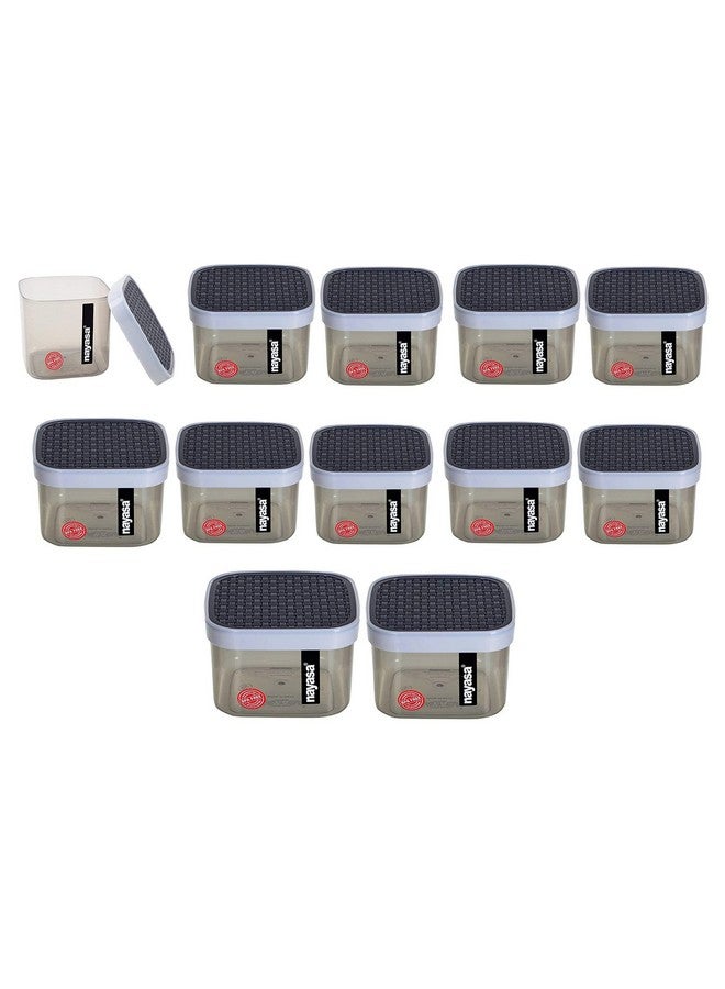 Nayasa Superplast Plastic Container - 550 ml, 12 Pieces, Grey - Image 1