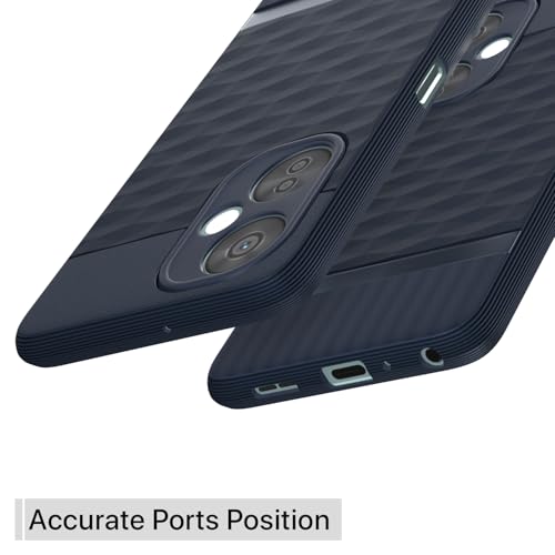 Pikkme Back Cover for OnePlus Nord Ce 3 Lite 5G Camera Protection 3D Hexa Cube Design Silicone Protective Bumper Case (Blue) - Image 4