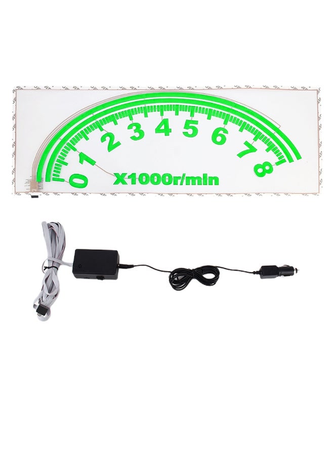 Loquat Rear Windshield Speedometer Shape Decorative Light With Cable