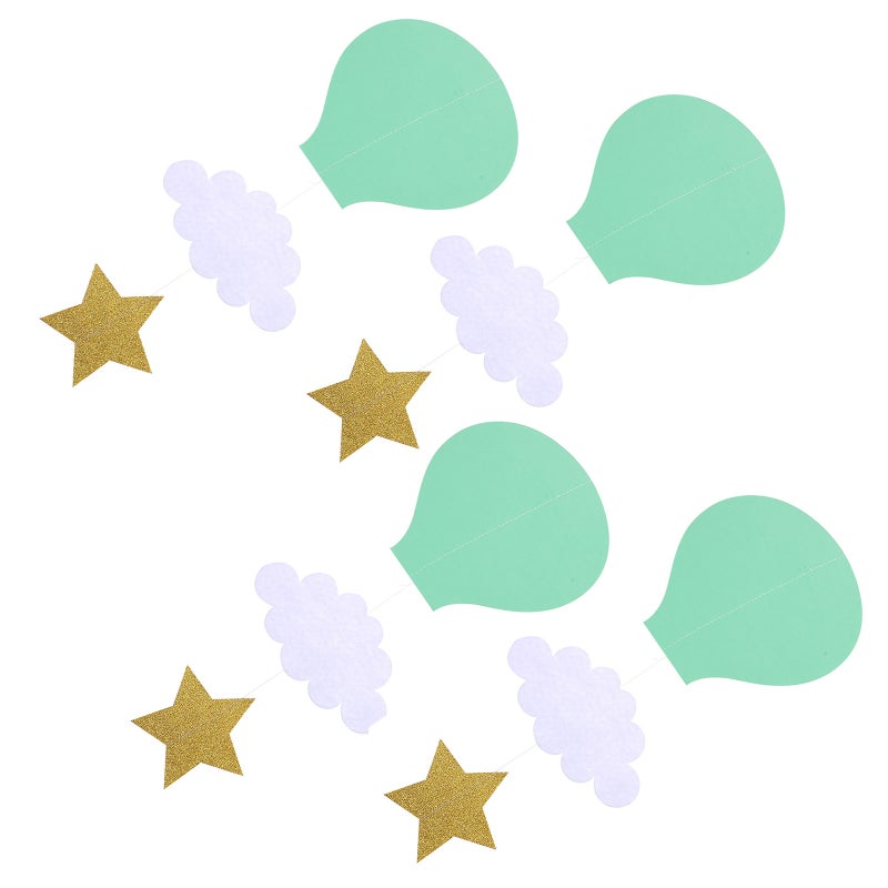 4Pcs Large Size Hot Air Balloon Hanging Decoration for Baby Rooms Nursery Rooms - Image 2