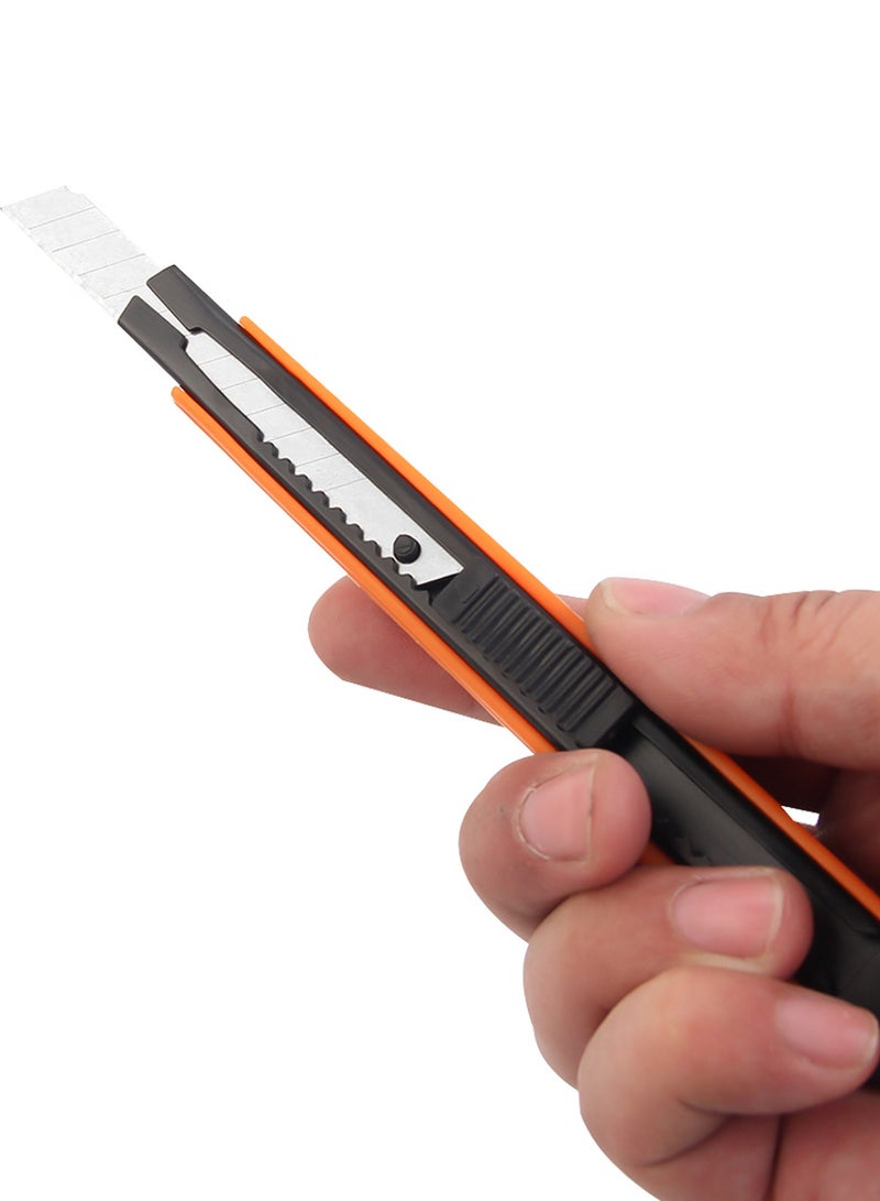 KSEIBI Utility Knife Snap-Off Blade, Box Cutter Retractable with Smooth Mechanism for Cardboard and Boxes, Sharp Snap Off Blades for Office, Home, Craft. Precision Cutting Tool  - Image 2