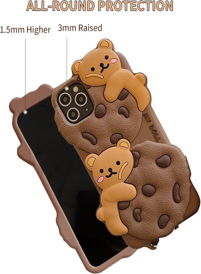 SGVAHY Wallet Case for iPhone 13 with Strap Lanyard Cute Astronaut Coin Purse Funny Phone Case Kawaii Soft Silicone Shockproof Cover for Women Girls - Image 3