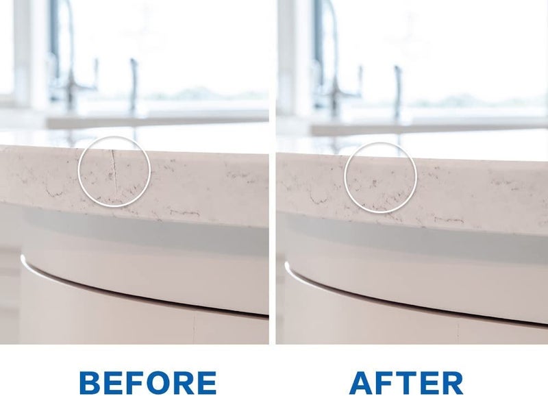 Ankita Quartz Countertop Repair Kit (White), Quick-Drying Quartz Repair Kit for Edge Chips, Cracks, Scratches, Nicks on Quartz, Granite, Marble, Porcelain and Other Natural Stone Surfaces - Image 4