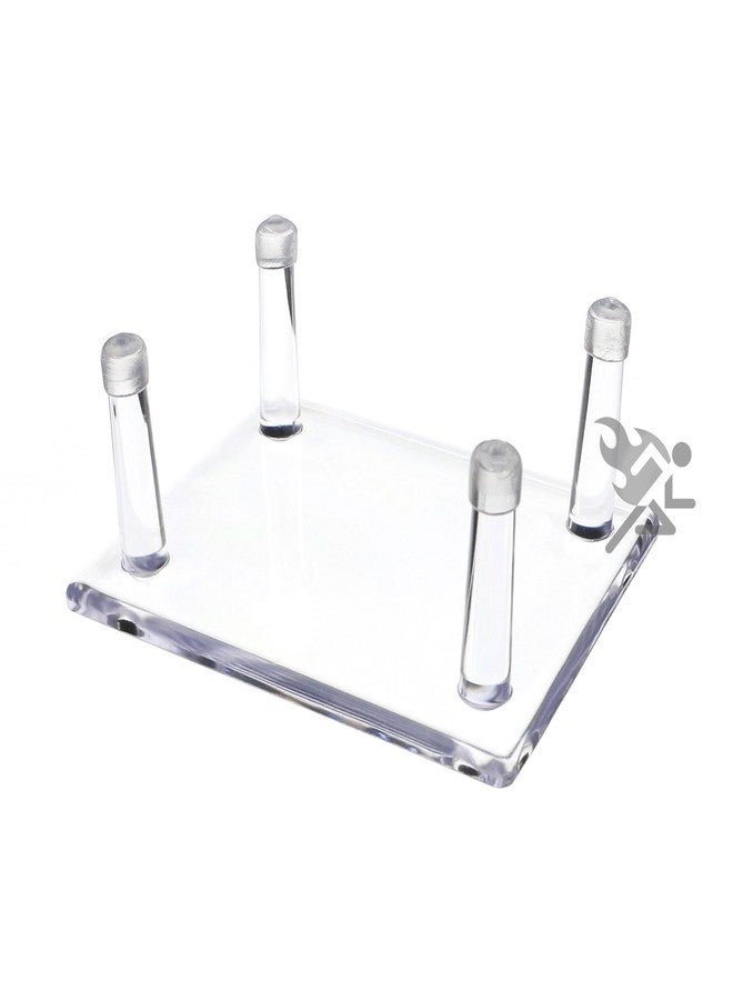 حامل عرض OnFireGuy بأربعة أوتاد مقاس 4.25 بوصة مع واقيات مضادة للخدش لطُعم الصيد والمعادن والأحافير، عبوة من 4 قطع - Image 1