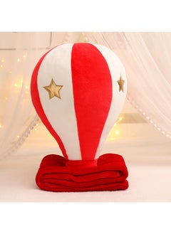 Generic Circus Pillow Cartoon Monkey Clown Air-conditioning Blanket Folding Lunch Break Pillow Blanket Office Summer Blanket Car Blanket-Color:Hot Air Balloon Pillow Blanket  - Image 1