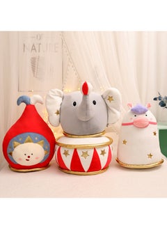 Generic Circus Pillow Cartoon Monkey Clown Air-conditioning Blanket Folding Lunch Break Pillow Blanket Office Summer Blanket Car Blanket-Color:Hot Air Balloon Pillow Blanket  - Image 4