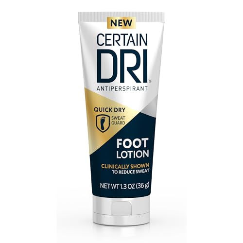 Certain Dri Antiperspirant Foot Lotion 24Hour Sweat Odor Protection for Excessive Foot Sweating QuickDrying NonSticky FragranceFree Formula for Dry Fresh Comfortable Feet 13 oz - Image 1