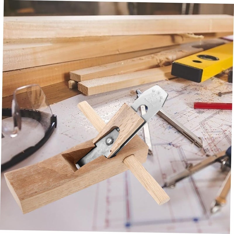 ARTIBETTER Wood Planer for Doors Hand Planers for Wood Carpenter Flat Plane Copper Inlay for Reduced Friction Precise Depth Effortless Operation Safe Woodworking Tool - Image 3