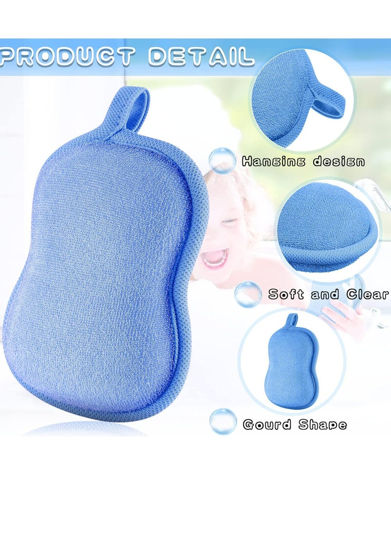 إسكدنيا 4 عبوات إسفنجات استحمام للأطفال، ناعمة وممتصة، طقم متعدد الألوان لجميع الأعمار - Image 2