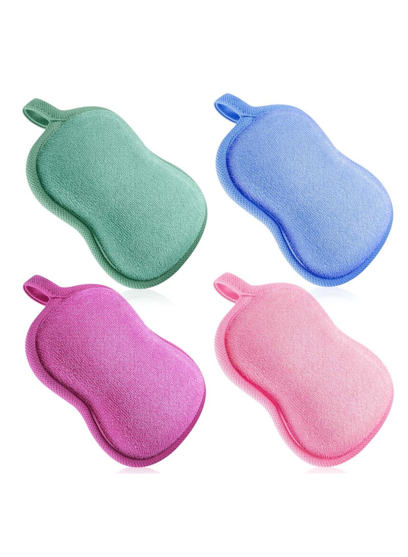 إسكدنيا 4 عبوات إسفنجات استحمام للأطفال، ناعمة وممتصة، طقم متعدد الألوان لجميع الأعمار - Image 1