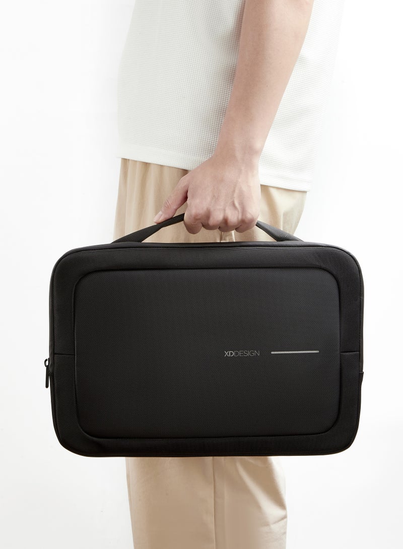 XD DESIGN 14" Laptop Bag | 360 ̊ Impact Protection Lightweight Bag, Water Repellant, Waterproof Zipper, Dual Foam Padding, for Apple MacBook Pro 14" and similar size Laptops - Black - Image 5