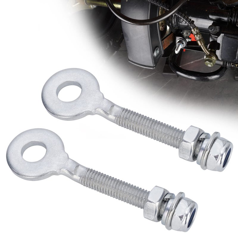 RUTU 10MM M8 Chain Axle Adjuster Compatible with 50cc 70cc 90cc 110cc 125cc 250cc Buyang TaoTao Kazuma Chinese Coolster Peace ATV 4 wheeler Quad Dirt Bike Parts - Image 3