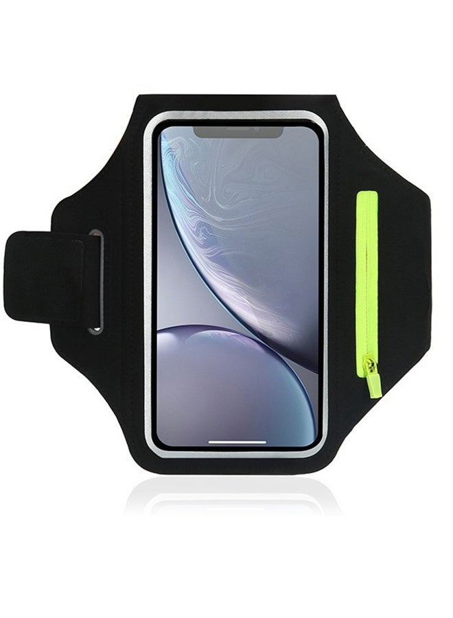 UNUNS Phone Armband For Running, Cell Phone Running Armband with Airpods Zipper Pocket, Armband Case Running Holder For iPhone  15 14 13, Galaxy S23 S22, Sweatproof Arm Band With Card/Key Bag  - Image 1
