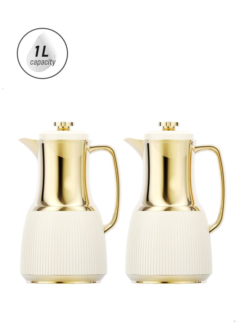 BLACKSTONE - Set of 2 Flask 1L Capacity Leakproof Button Locking Design 1-Year Warranty - Image 1