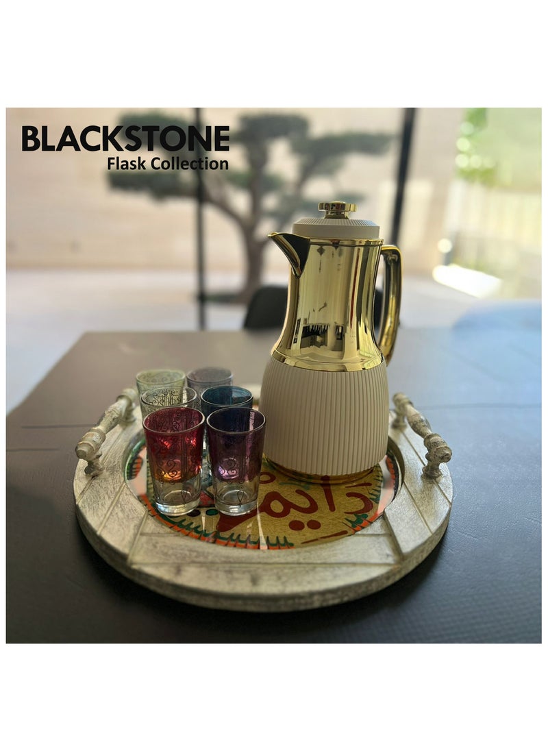 BLACKSTONE - Set of 2 Flask 1L Capacity Leakproof Button Locking Design 1-Year Warranty - Image 1