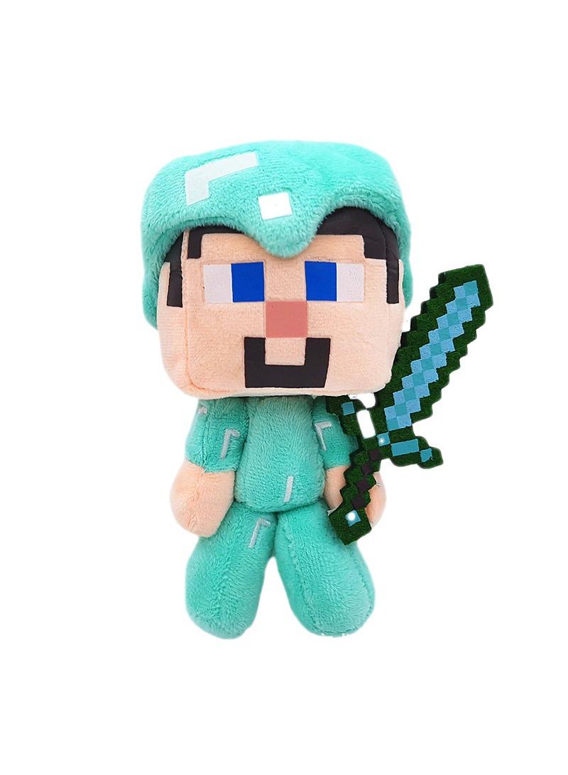 Stuffed Plush Toys My World Series Action Dolls Blue Steve 15Cm - Image 3