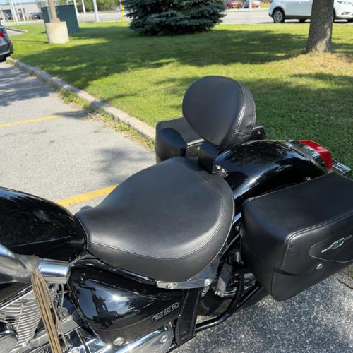 GYMARK Driver Backrest Motorcycle Sissy Bar Cushion Pad for Suzuki Volusia VL400 VL800 Boulevard C50 Motorbike Rider Seat Backrest Accessories - Image 2