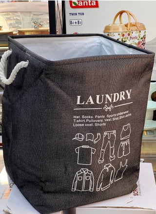 Laundry basket, large size basket, made of heavy jeans, very high quality, fully lined with lining, square shape, equipped with a metal stand on top of the basket to stabilize and make it easy for you to use, very nice for washing and organizing the cupboard, and also children’s toys, multiple colors, imported - pzsku/ZA233742746D2570DAD54Z/45/_/1730264785/121feb11-dcb8-4844-a83e-a0dedfeabc53