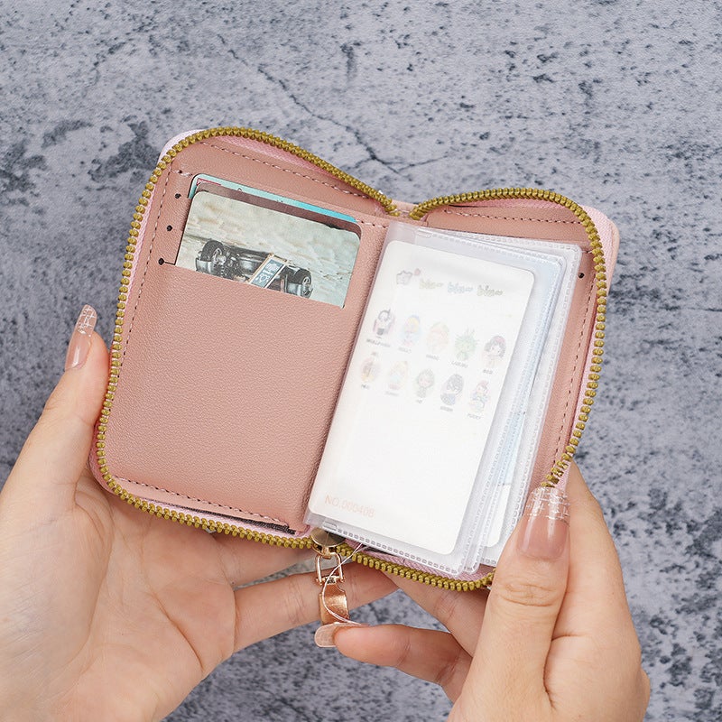 Multifunctional Solid Color PU Leather Wallet, RFID Blocking Design Portable Daily Storage Purse for Cards Cash Coin Business Use - Image 2