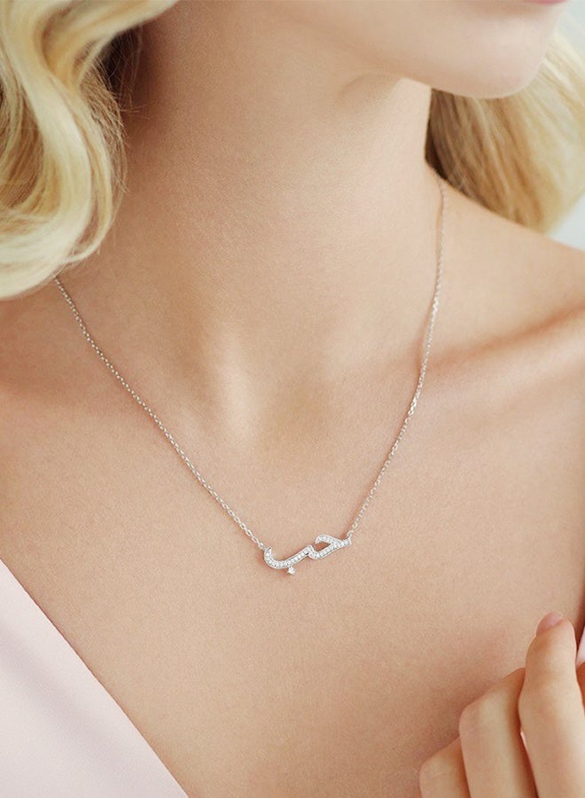 Organizer 925 Pure Silver Necklace, Fashion Dainty Necklace, Jewelry Hypoallergenic Necklace, Ideal Gift for Women, Girls, Valentines, Mother's Day, Birthday Gifts - Image 1