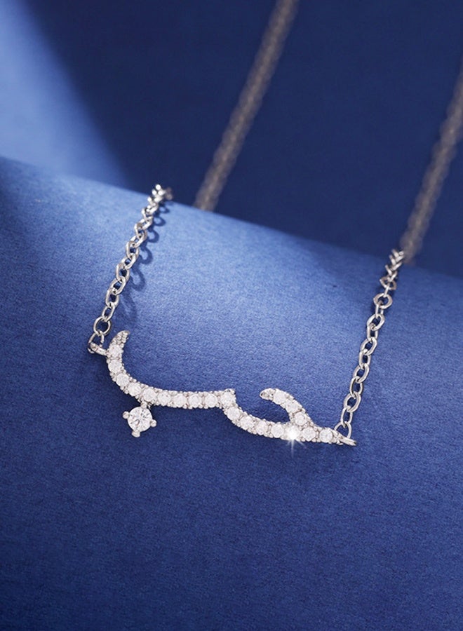 Organizer 925 Pure Silver Necklace, Fashion Dainty Necklace, Jewelry Hypoallergenic Necklace, Ideal Gift for Women, Girls, Valentines, Mother's Day, Birthday Gifts - Image 2