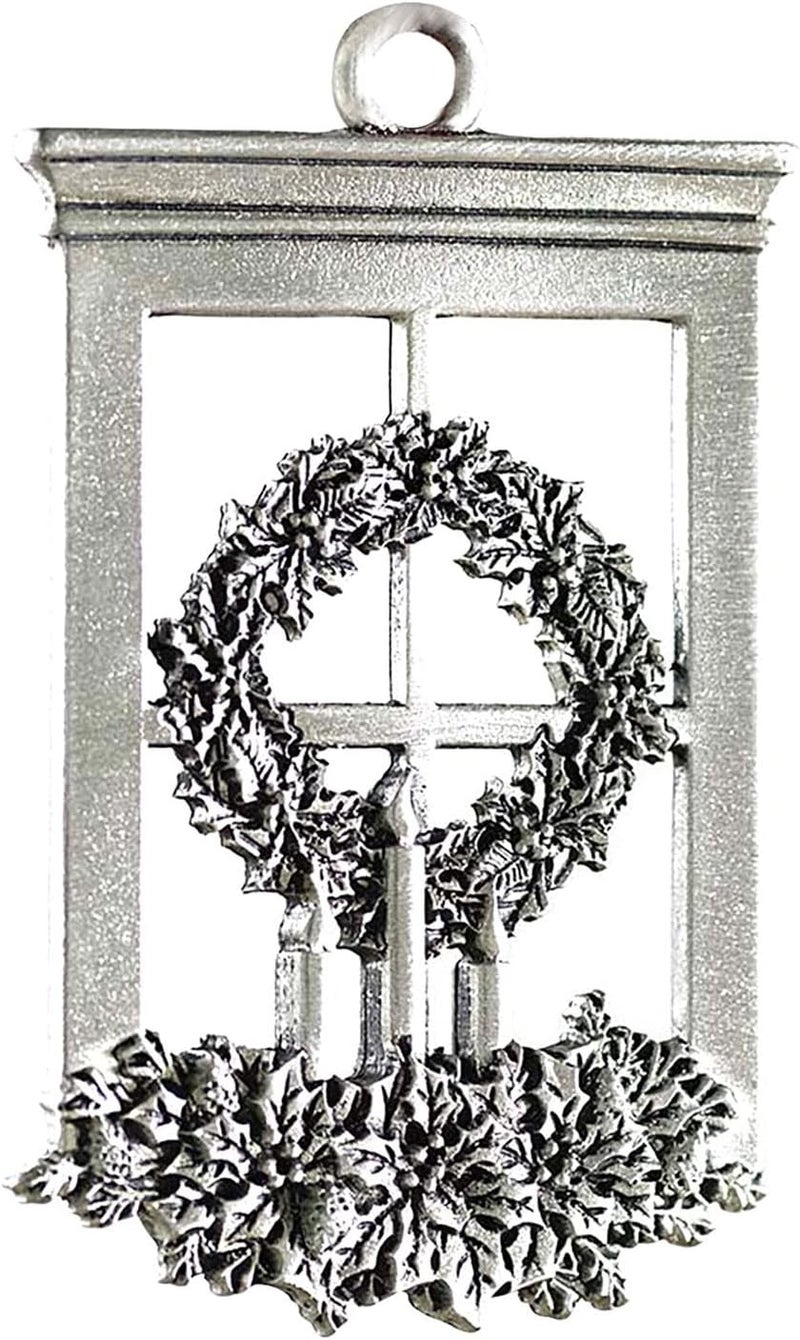 woobles Solid Pewter Christmas Tree Ornament,Metal Double-Sided Printing Holiday Ornaments Pendants , Decoration Unique Gift for Christmas Star Festive Holidays Home Decor (E), O-1029 - Image 2
