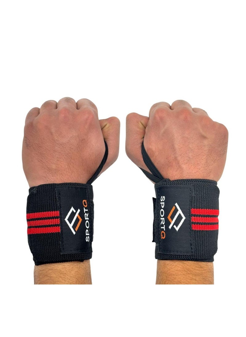 SportQ - SPORTQ®️ Adjustable Compression Wrist Straps Weightlifting Boxing Gymnastics Typing Rust Gym - Image 1