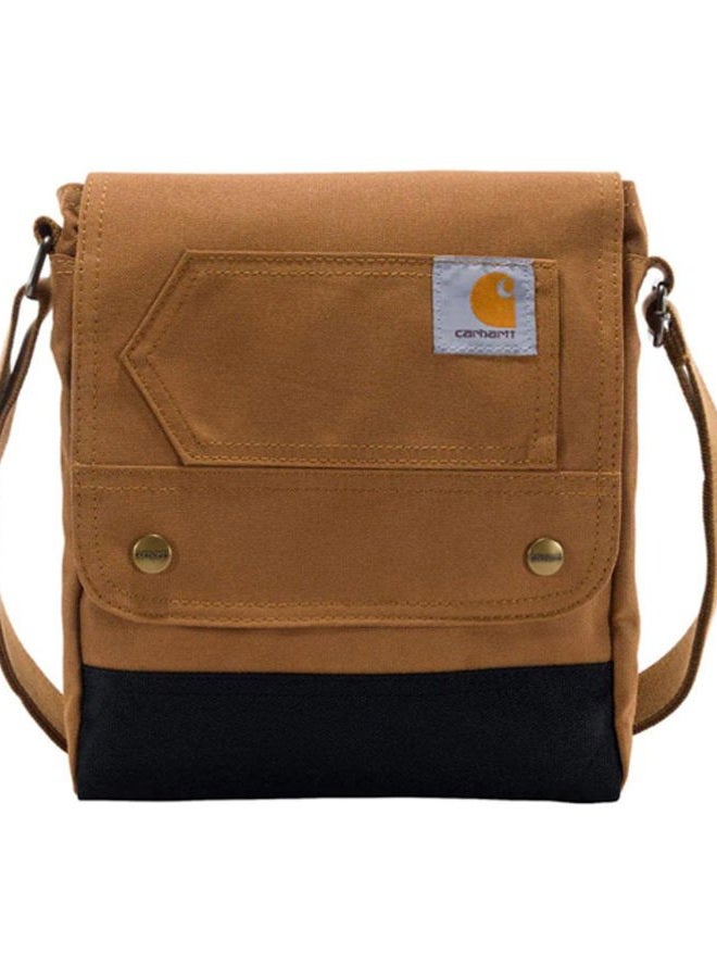 MADECA Unisex Snap Crossbody Bag Brown One Size - Image 1