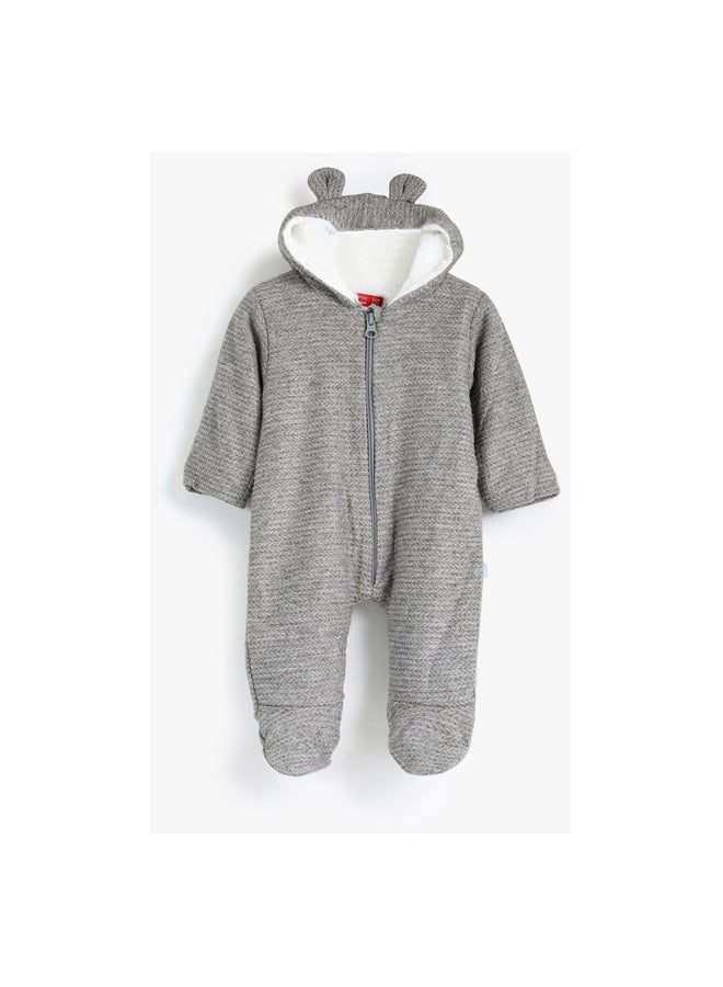 Junior Baby Boys Hooded Romper - Image 1