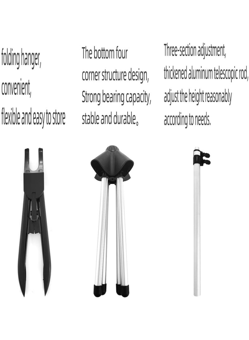 Arabest Handheld Garment Steamer Rack + Iron Proof Gloves, Hangers for Steaming Clothes, Vertical Cloth Steamer Hangers, Folding Garment, Drying Racks, Handheld Hanging Ironing Machine Hangers - Image 4