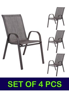 Living Set of 4 Pieces Patio Outdoor Dining Chairs  - Image 1
