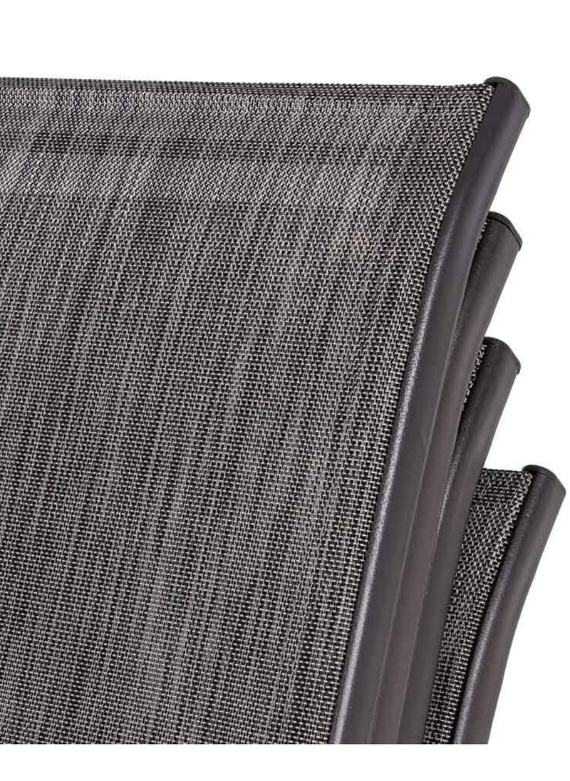 Living Set of 4 Pieces Patio Outdoor Dining Chairs  - Image 5