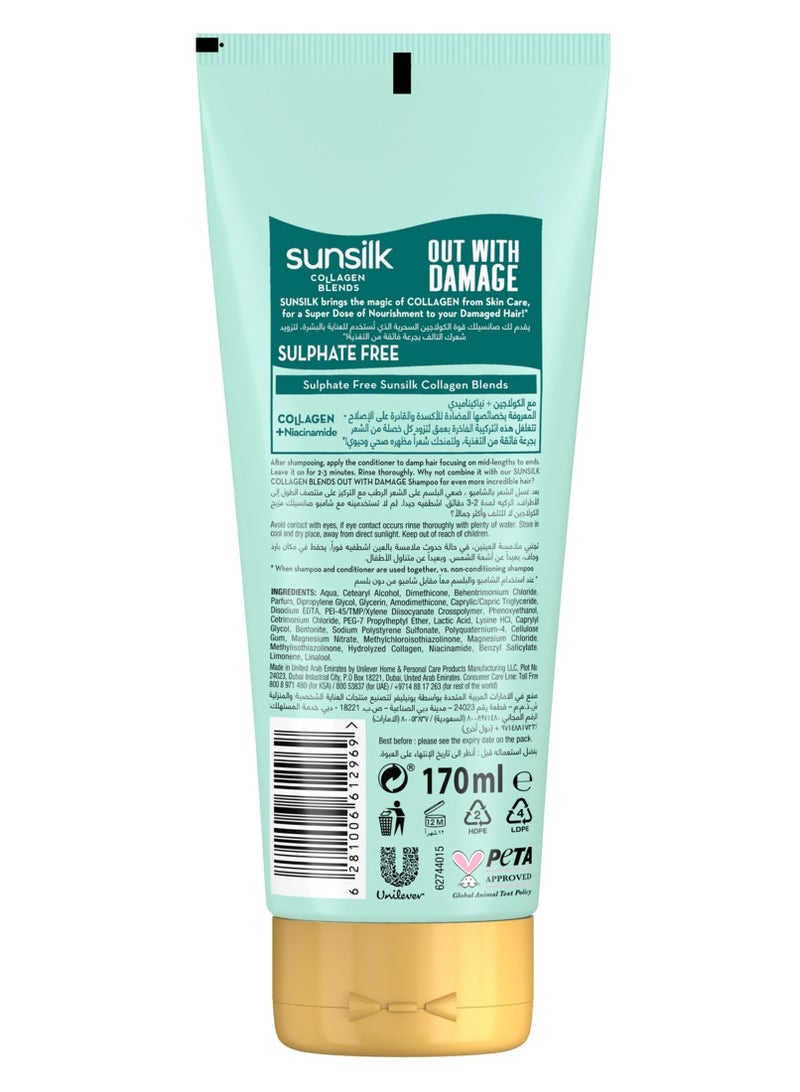 Sunsilk Out With Damage Super Conditioner 170ml - Image 2