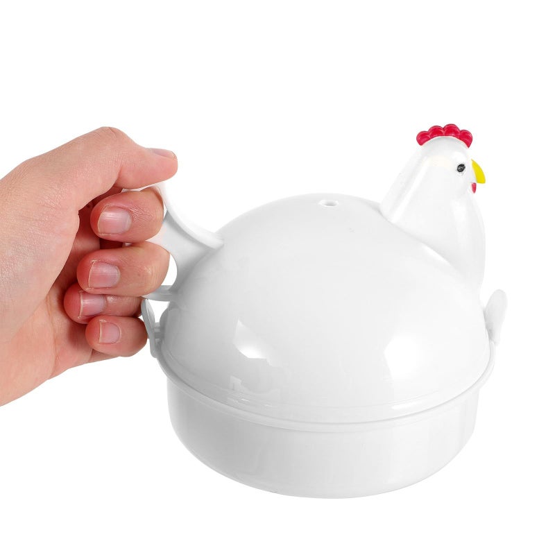 Microwave Egg Cooker 2 Pieces Plastic Steaming Tray Reusable Home Cooking - Image 5