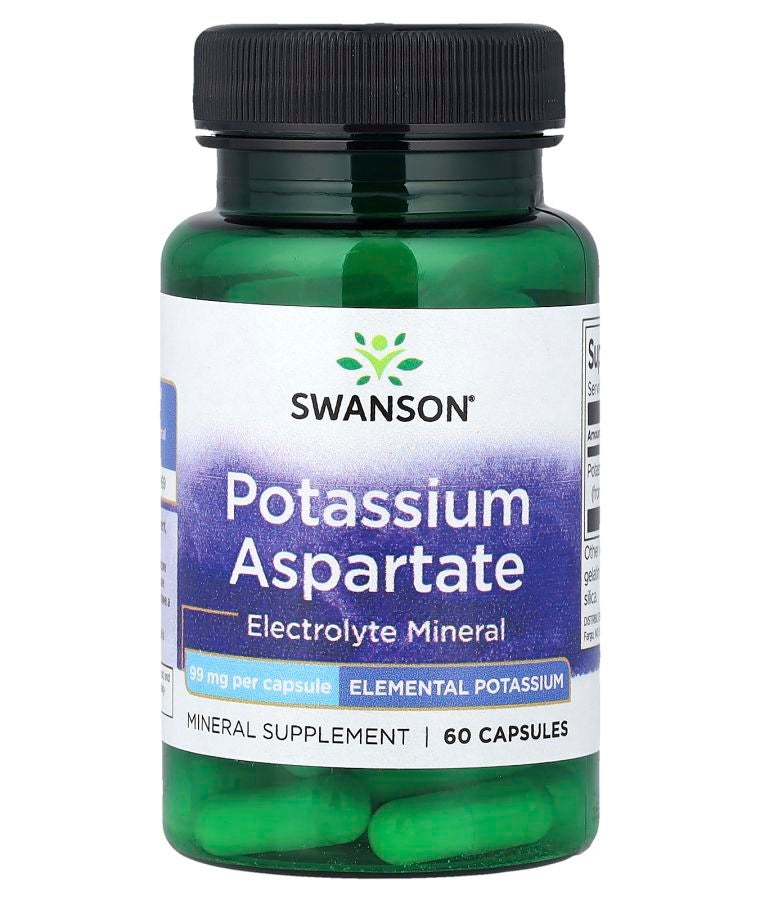 SWANSON Potassium Aspartate 99 mg 60 Capsules