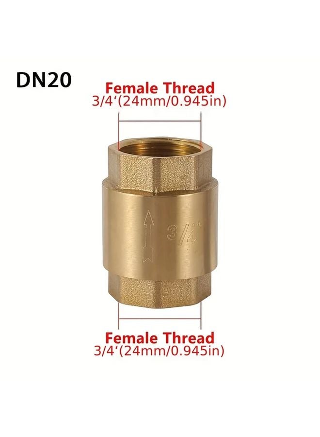 DN25 G1 صمام فحص نحاسي مضاد للارتجاع لأنظمة ري أحواض السمك 1 2 3 4 بوصة - Image 4