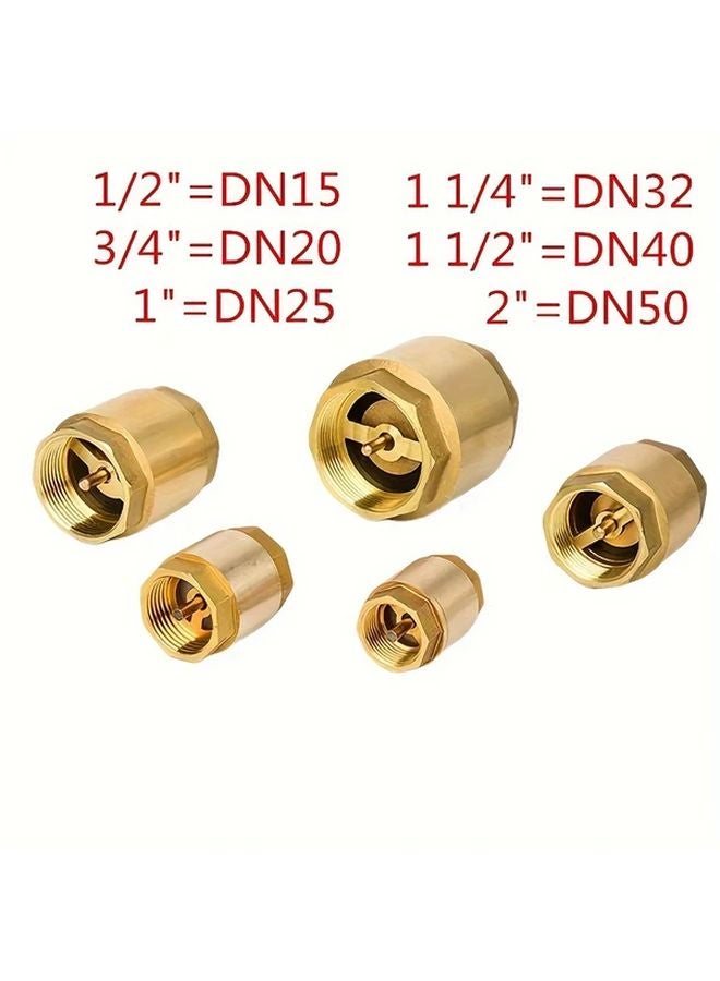 DN25 G1 صمام فحص نحاسي مضاد للارتجاع لأنظمة ري أحواض السمك 1 2 3 4 بوصة - Image 5